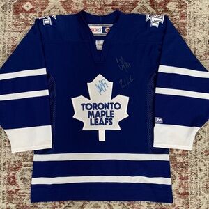 Vintage Autographed Toronto Maple Leafs CCM Jersey